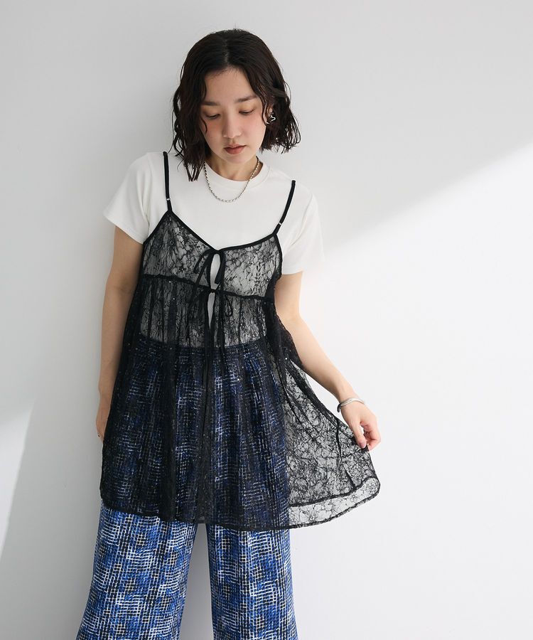 Green Parks「前後2WAYレーススパンコールビスチェ」|キャミソール|