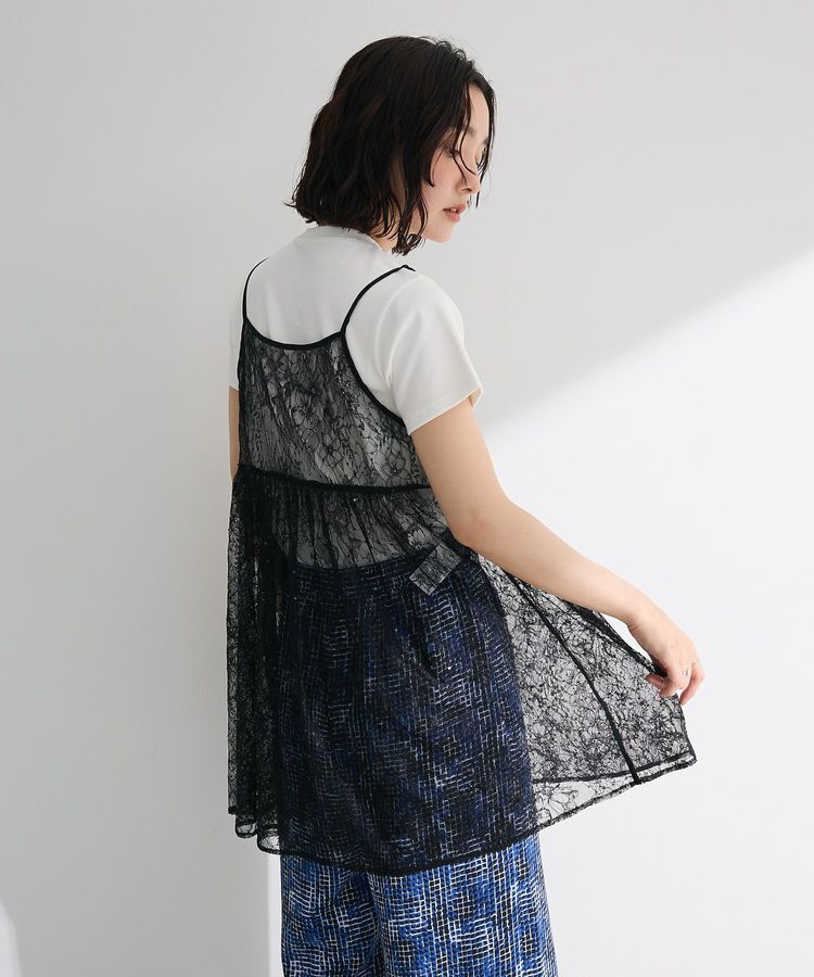 Green Parks「前後2WAYレーススパンコールビスチェ」|キャミソール|