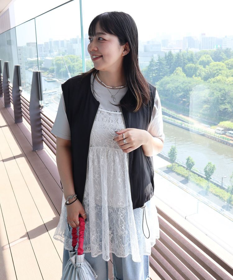 Green Parks「前後2WAYレーススパンコールビスチェ」|キャミソール|