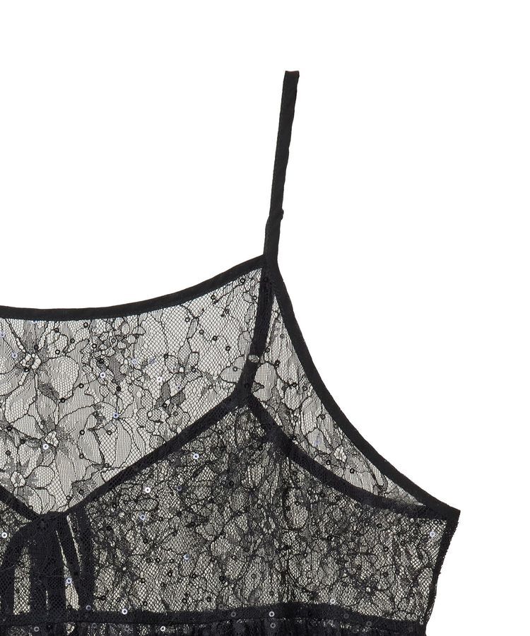 Green Parks「前後2WAYレーススパンコールビスチェ」|キャミソール|