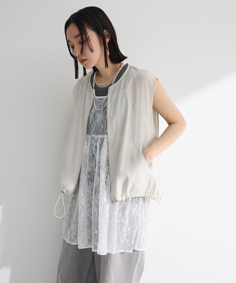 Green Parks「前後2WAYレーススパンコールビスチェ」|キャミソール|