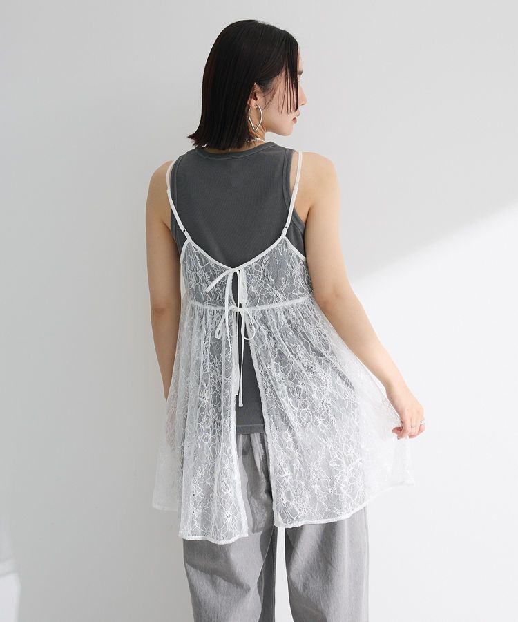 Green Parks「前後2WAYレーススパンコールビスチェ」|キャミソール|