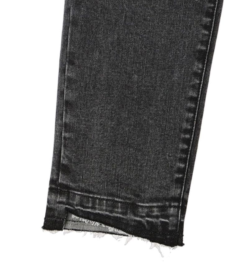 Editt by YECCA VECCA「カットオフクロップドデニムパンツ」|デニム|