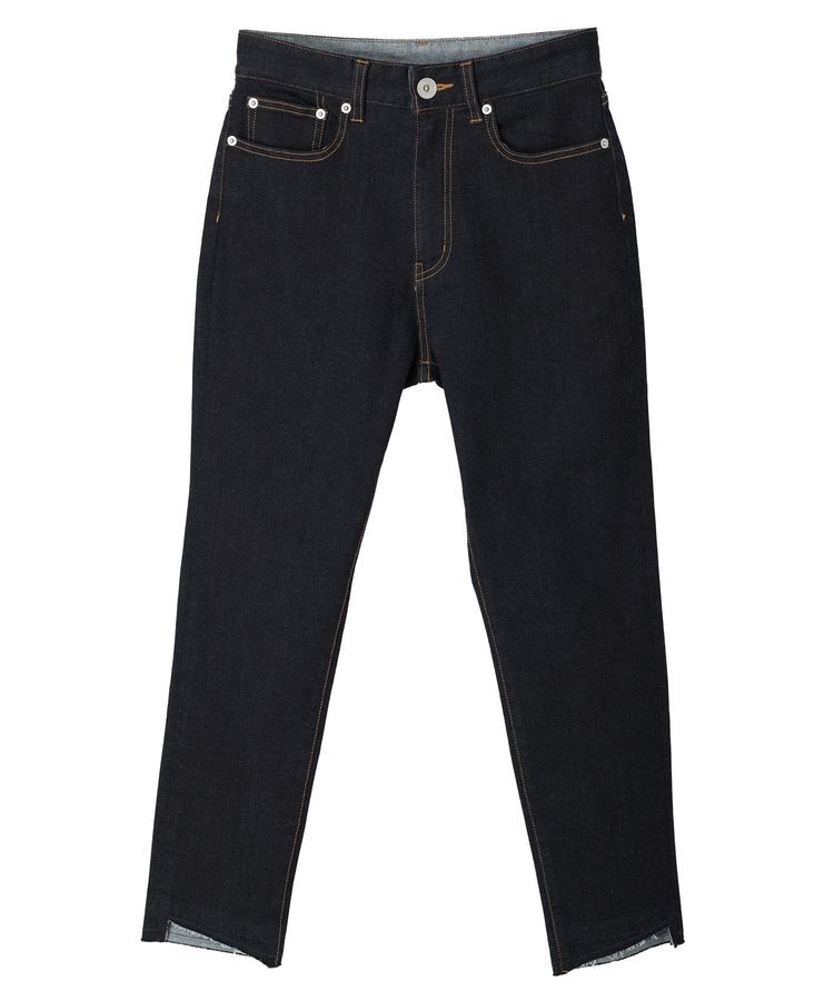 Editt by YECCA VECCA「カットオフクロップドデニムパンツ」|デニム|