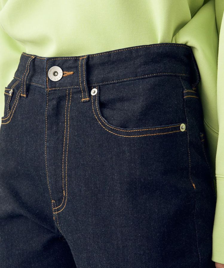 Editt by YECCA VECCA「カットオフクロップドデニムパンツ」|デニム|