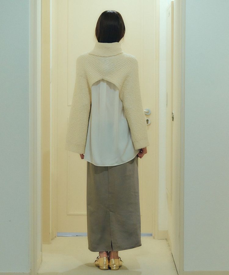 YECCA VECCA「2wayラメ混MIXニットベスト」|ベスト・ジレ|