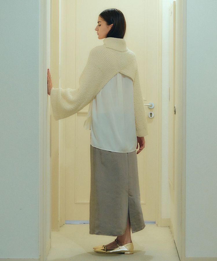 YECCA VECCA「2wayラメ混MIXニットベスト」|ベスト・ジレ|