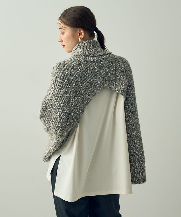 YECCA VECCA「2wayラメ混MIXニットベスト」|ベスト・ジレ|