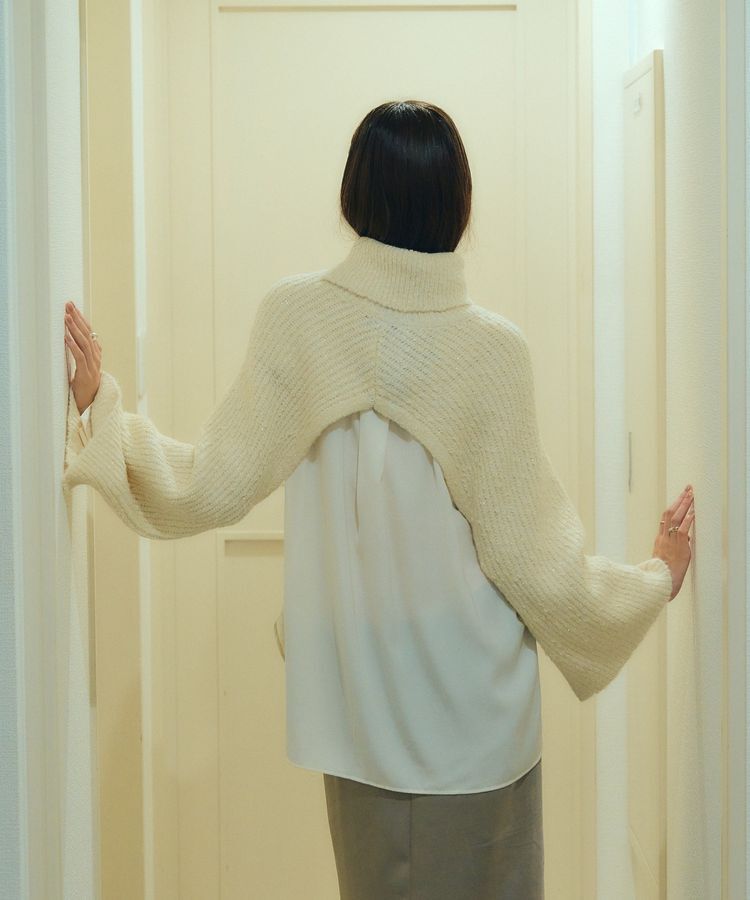 YECCA VECCA「2wayラメ混MIXニットベスト」|ベスト・ジレ|