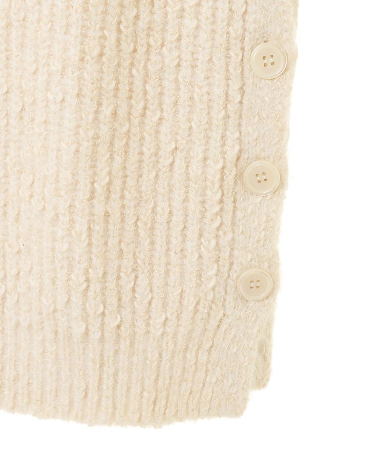 YECCA VECCA「2wayラメ混MIXニットベスト」|ベスト・ジレ|