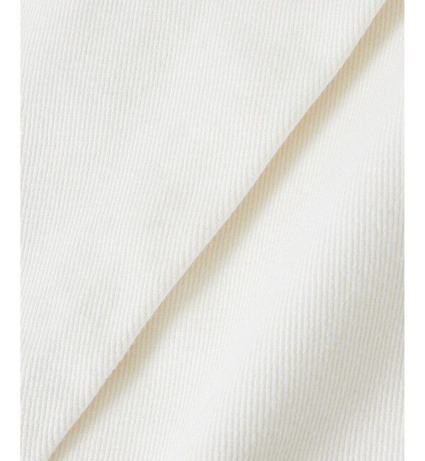 allureville「ホワイトデニムオーバルラインパンツ」|デニム|