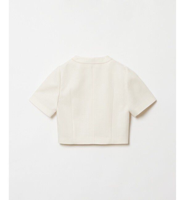 LOULOU WILLOUGHBY「《ドラマ着用》【LOULOU WILLOUGHBY】トリッカーオックス半袖ジャケット」|ノーカラージャケット|