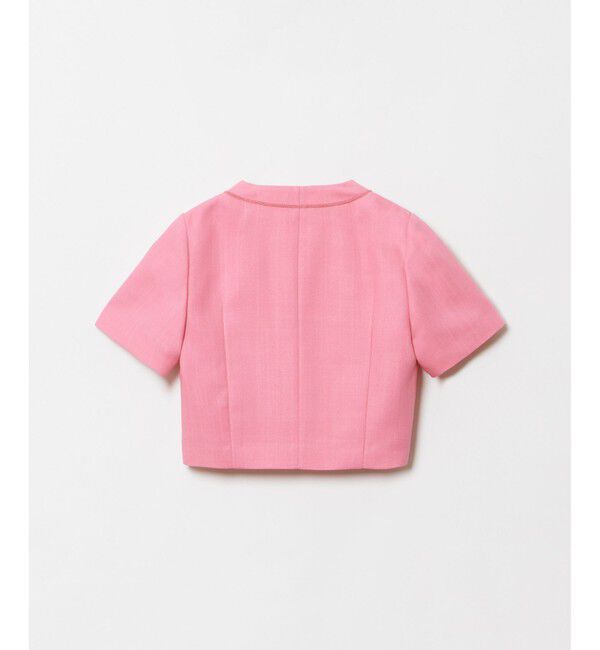 LOULOU WILLOUGHBY「《ドラマ着用》【LOULOU WILLOUGHBY】トリッカーオックス半袖ジャケット」|ノーカラージャケット|