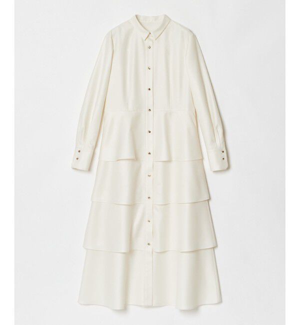 LOULOU WILLOUGHBY「【LOULOU WILLOUGHBY】グロッシーツイルティアードワンピース」|ワンピース|