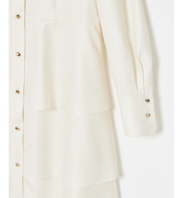 LOULOU WILLOUGHBY「【LOULOU WILLOUGHBY】グロッシーツイルティアードワンピース」|ワンピース|