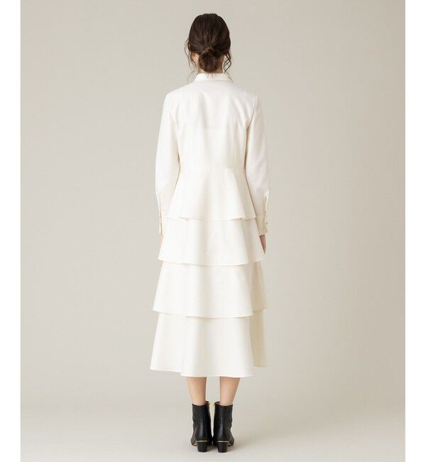 LOULOU WILLOUGHBY「【LOULOU WILLOUGHBY】グロッシーツイルティアードワンピース」|ワンピース|