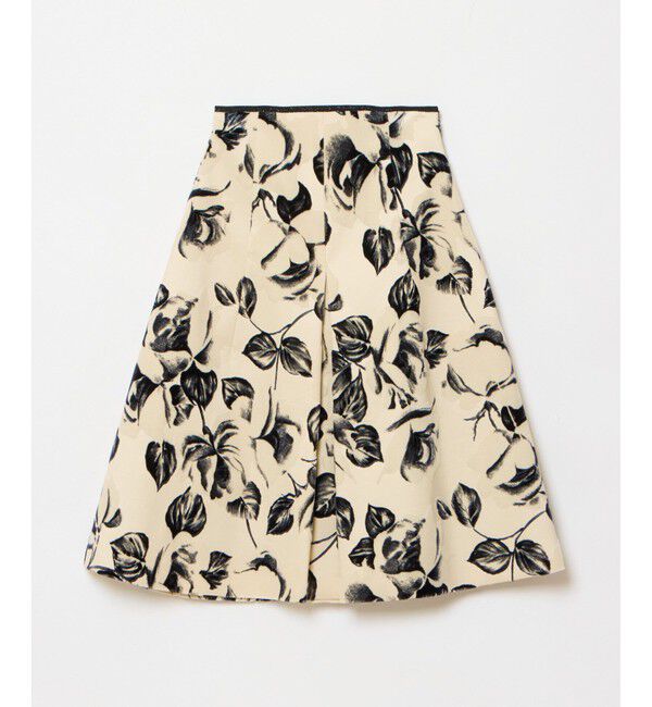 allureville「モノフロッキータックフレアスカート」|スカート|