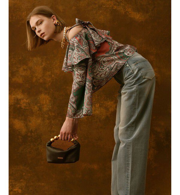 LOULOU WILLOUGHBY「【LOULOU WILLOUGHBY】ボーイフレンドデニムパンツ」|デニム|ブルー