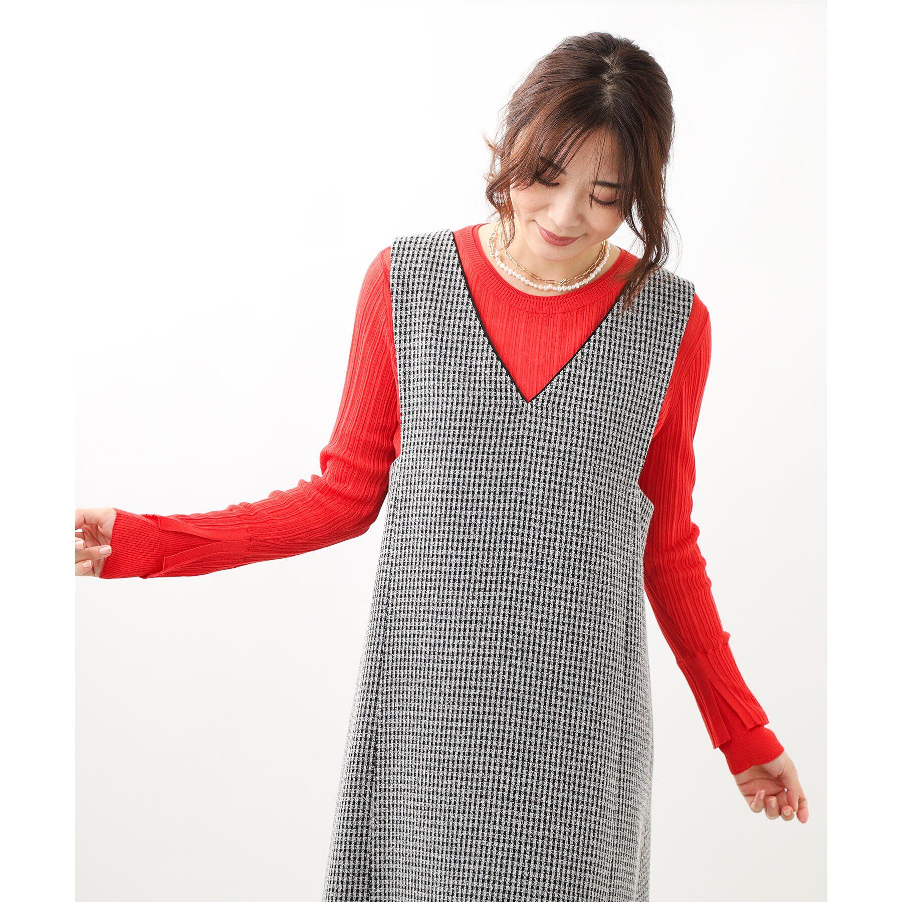 Reflect「【2WAY／チェーンのアレンジ可】淡水パールチェーンネックレス」|ネックレス|