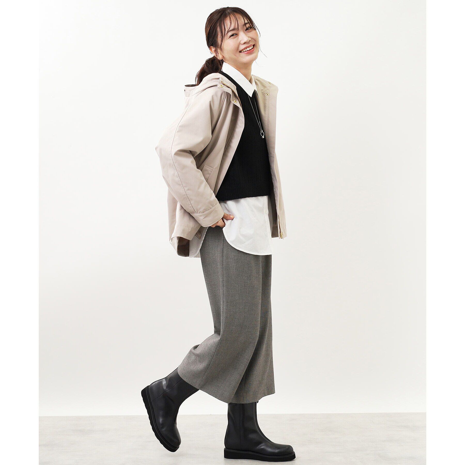 Reflect「【E‐QUALITY／手洗い可／セットアイテム／単品使いも可能】ニットベスト＋シャツ」|その他|