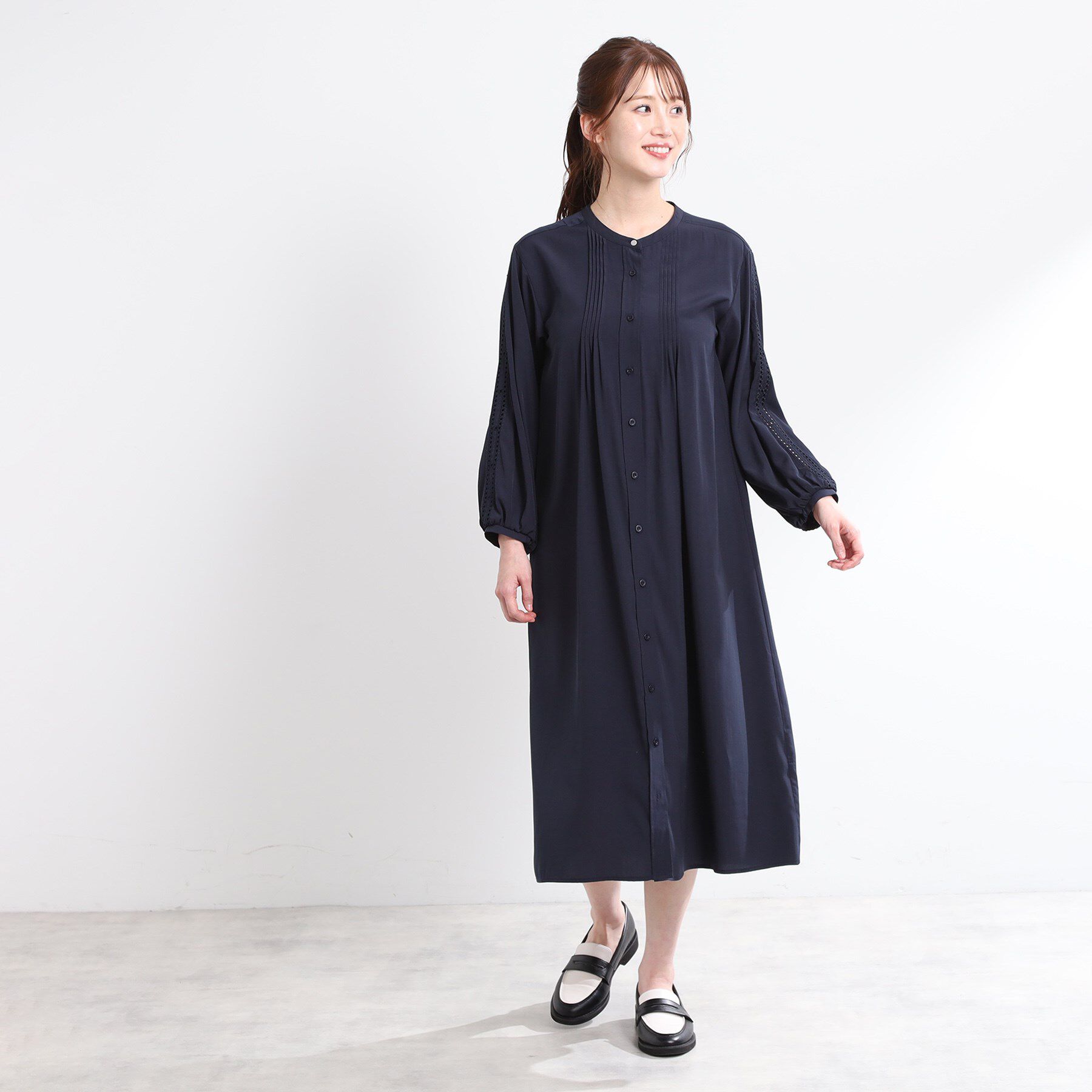 Reflect「【夏SALE／E‐QUALITY／羽織にも◎】エンブロイダリーワンピース」|ワンピース|