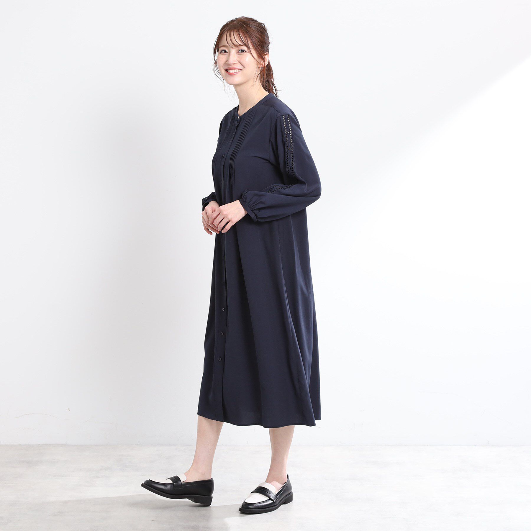 Reflect「【夏SALE／E‐QUALITY／羽織にも◎】エンブロイダリーワンピース」|ワンピース|