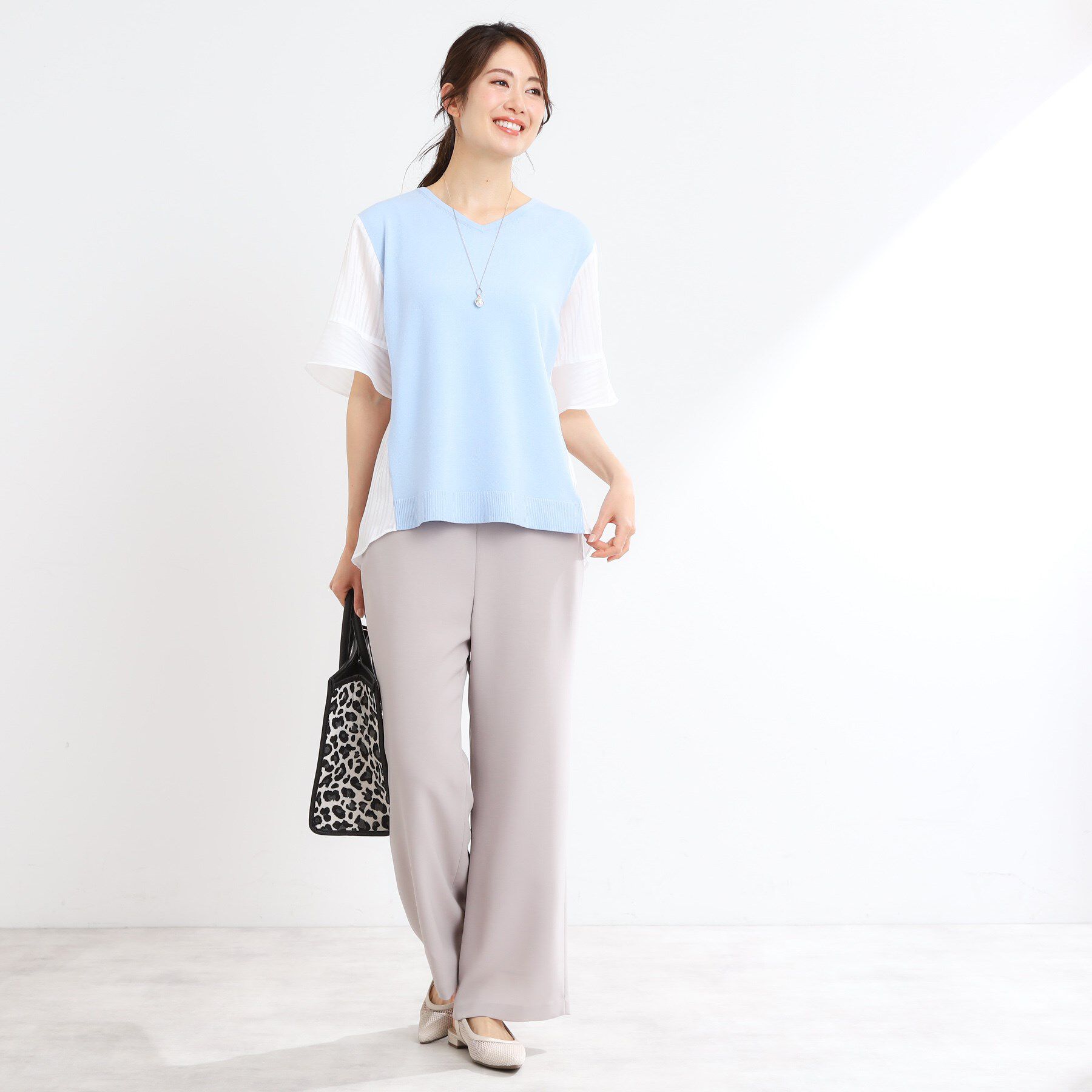 Reflect「バイカラードッキングニット」|ニット・セーター|