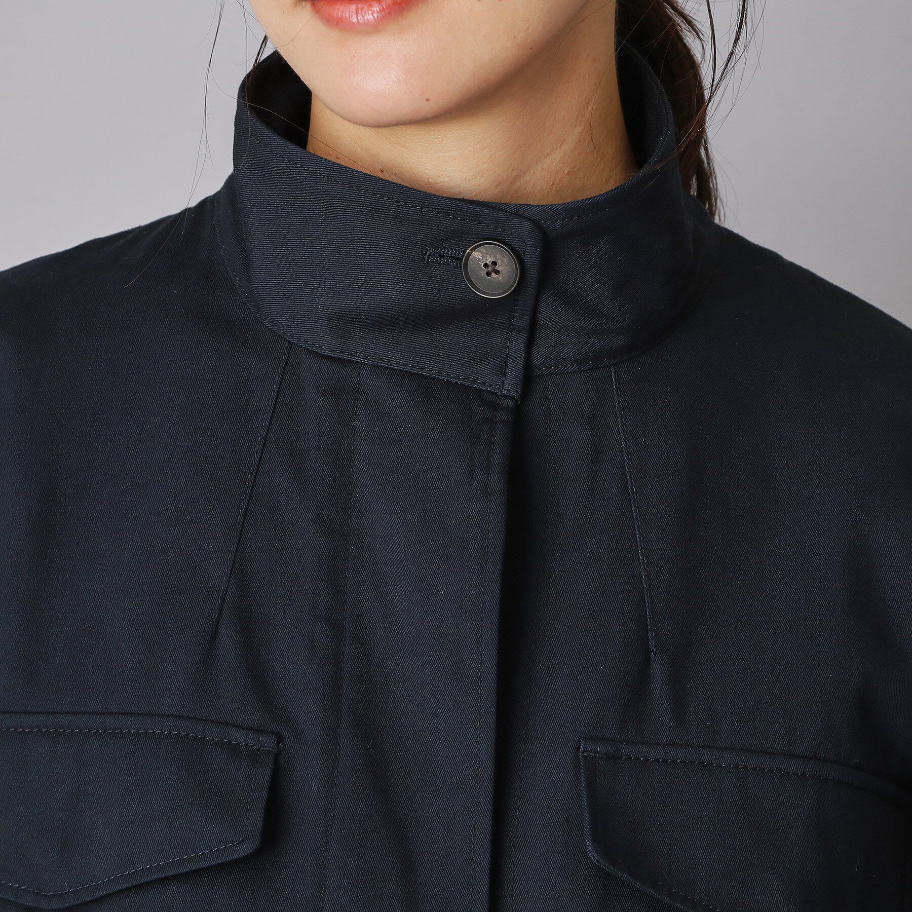 DRESSTERIOR「コンパクトコットンミリタリーブルゾン」|ブルゾン・スタジャン|