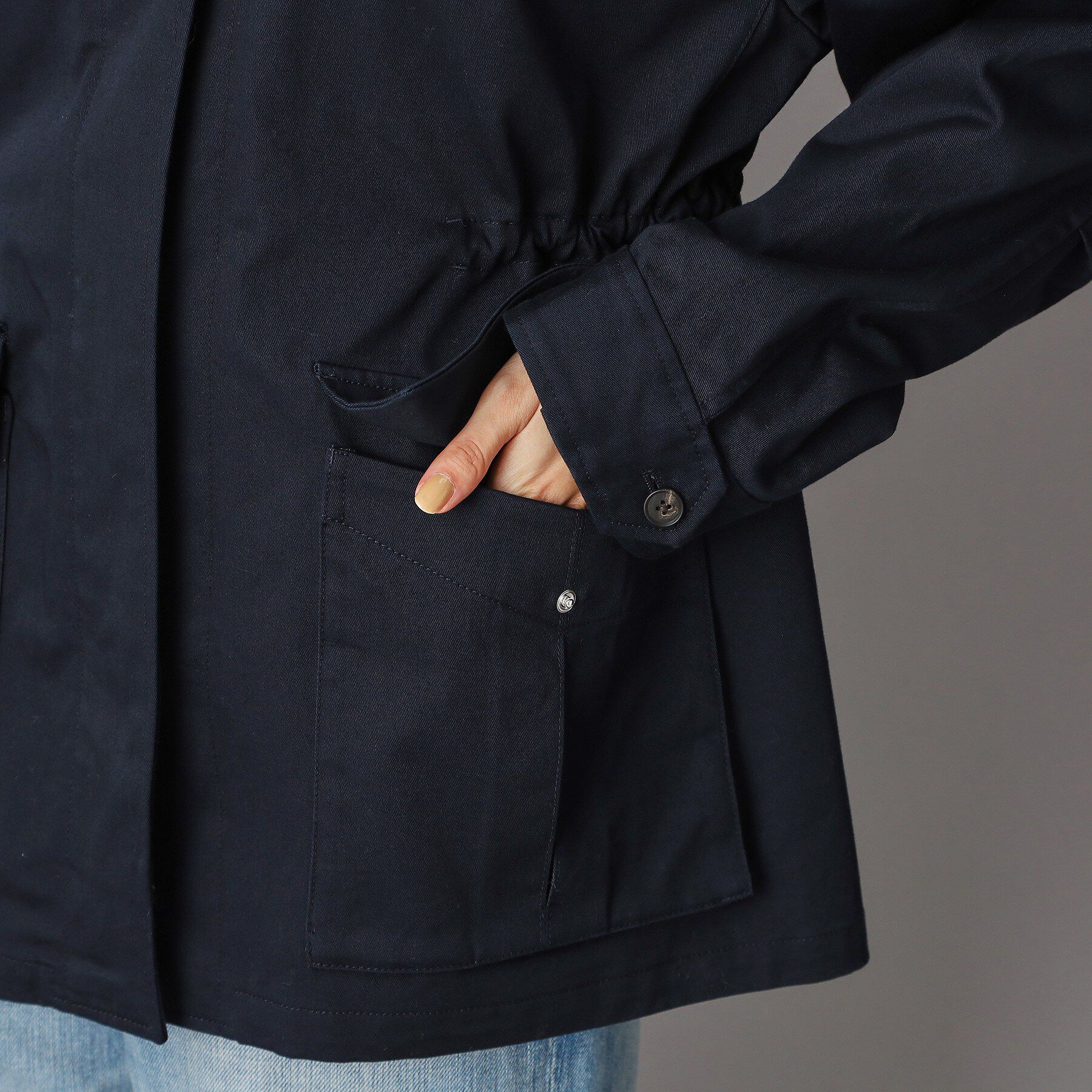 DRESSTERIOR「コンパクトコットンミリタリーブルゾン」|ブルゾン・スタジャン|