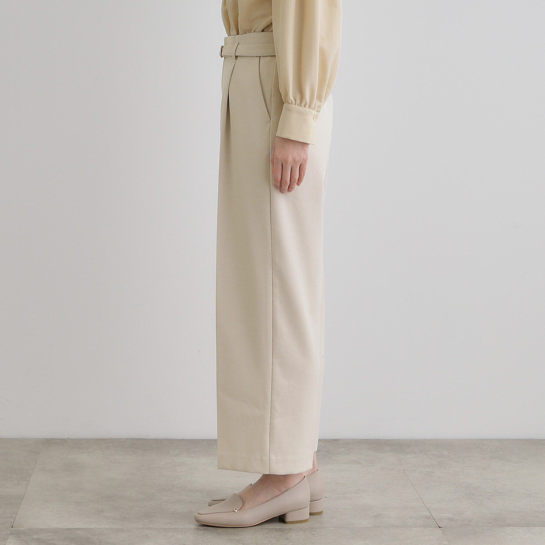 grove「【雑誌掲載】バックルベルトクロップドワイドパンツ」|その他|