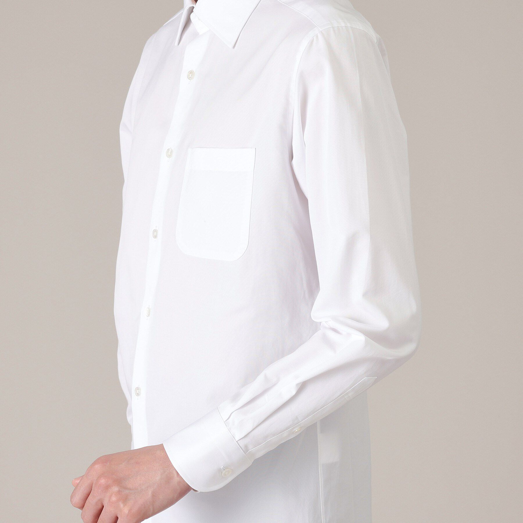 TAKEO KIKUCHI「グログラン セミワイドカラー シャツ」|シャツ・ブラウス|