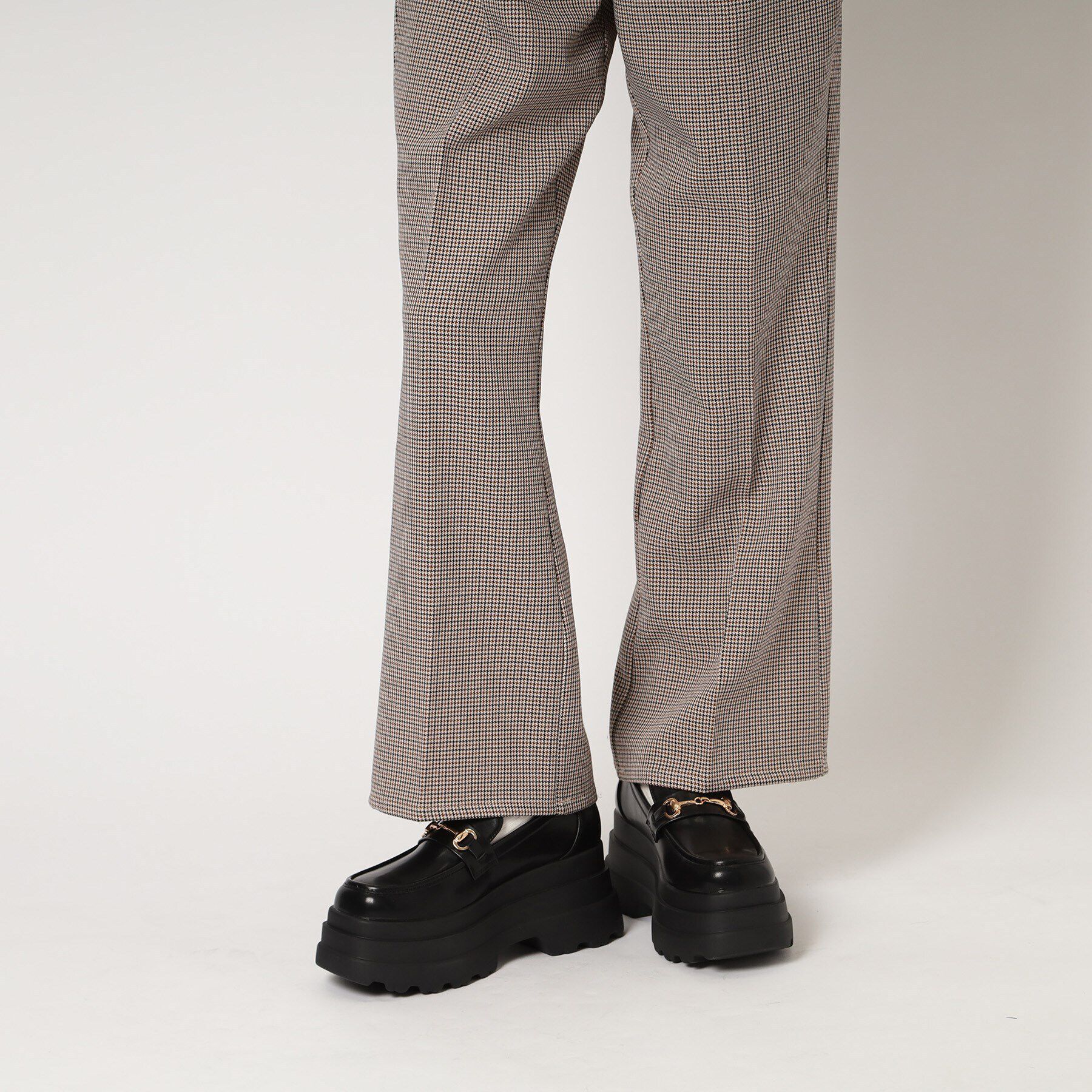 csT&P「厚底2段ソールビット付きローファーパンプス」|パンプス|