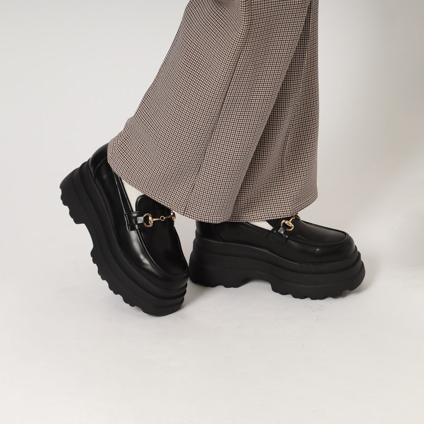 csT&P「厚底2段ソールビット付きローファーパンプス」|パンプス|