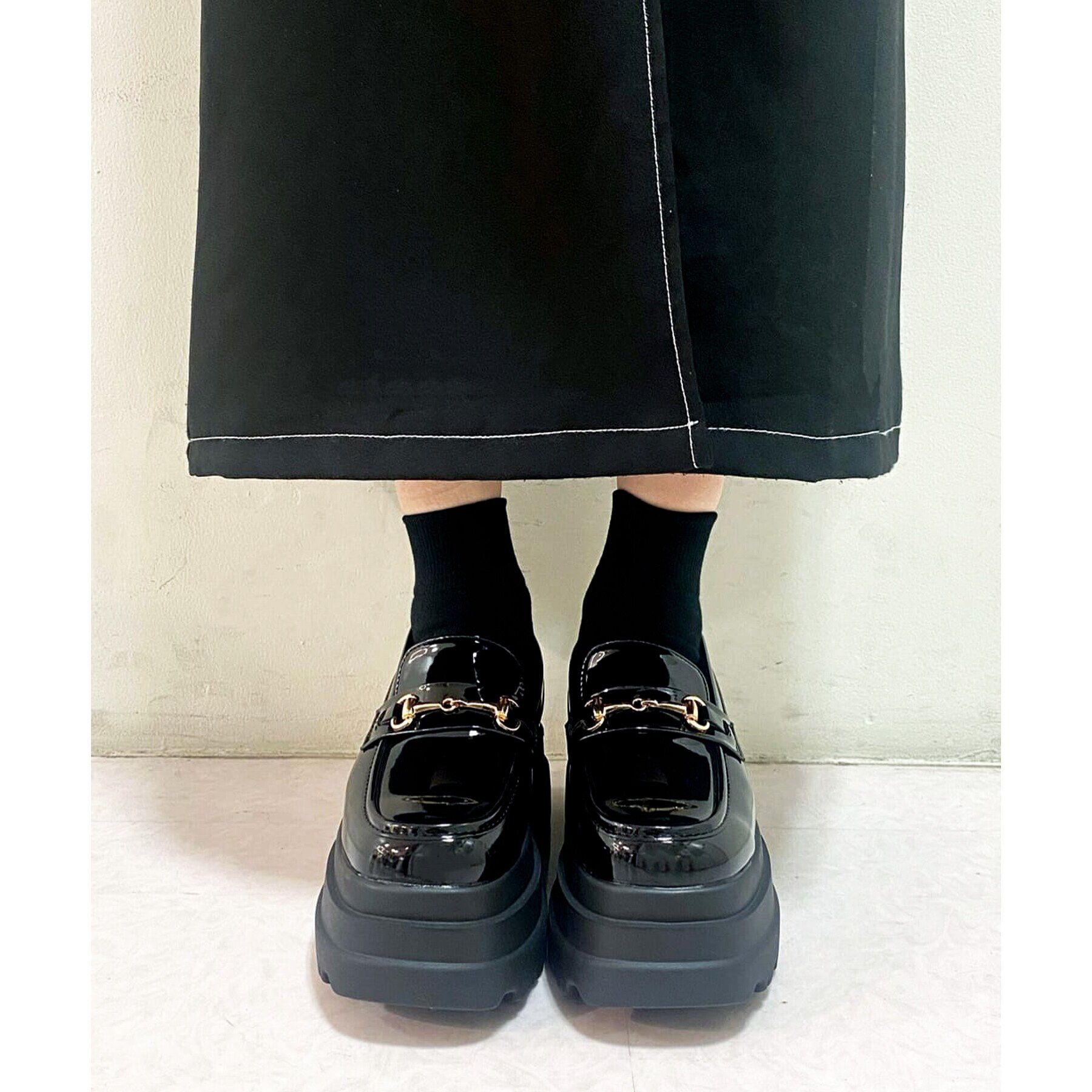 csT&P「厚底2段ソールビット付きローファーパンプス」|パンプス|