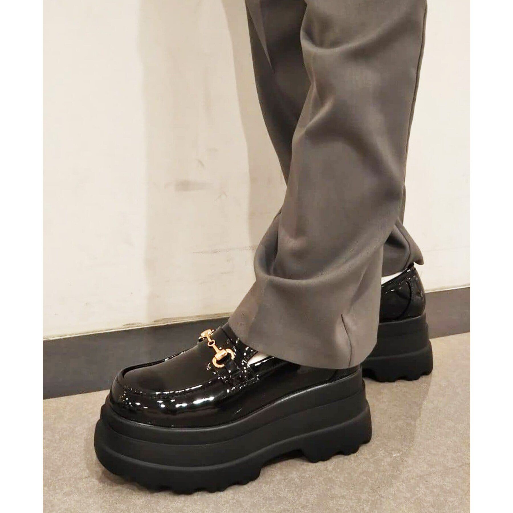 csT&P「厚底2段ソールビット付きローファーパンプス」|パンプス|