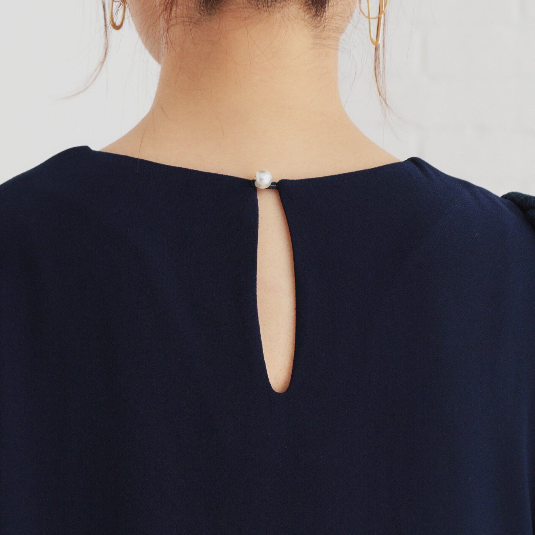 SunaUna「【袖ドットチュール／ティアード】5分袖ワンピース」|ワンピース|