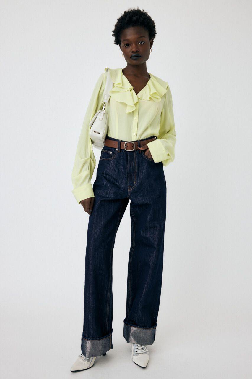 MOUSSY「RUFFLE ブラウス」|シャツ・ブラウス|LIME