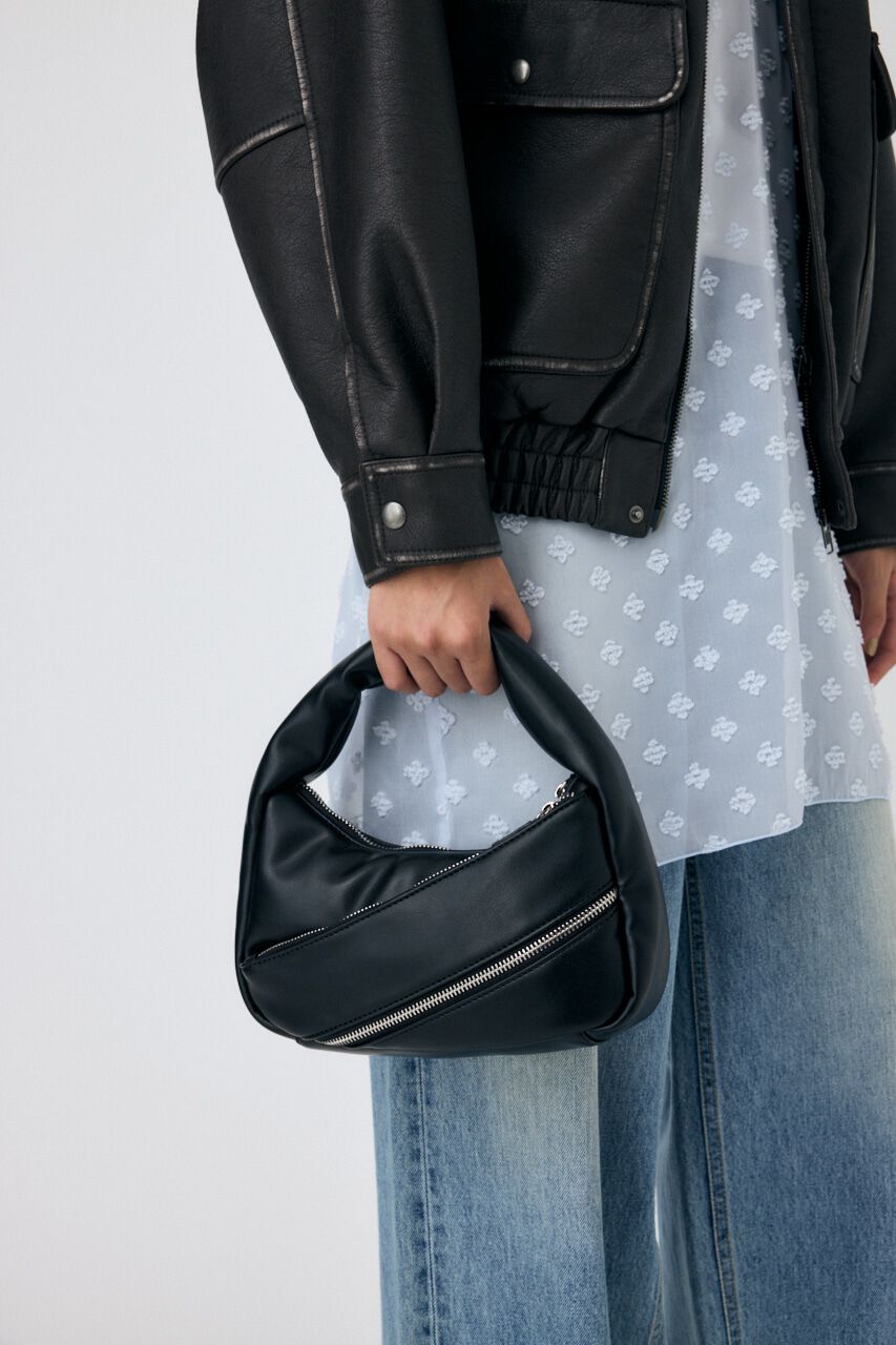 MOUSSY「PADDED ZIPPER バッグ」|その他|BLK