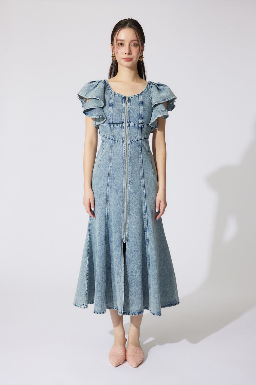 rienda「フリルスリーブマーメイドワンピース」|ワンピース|