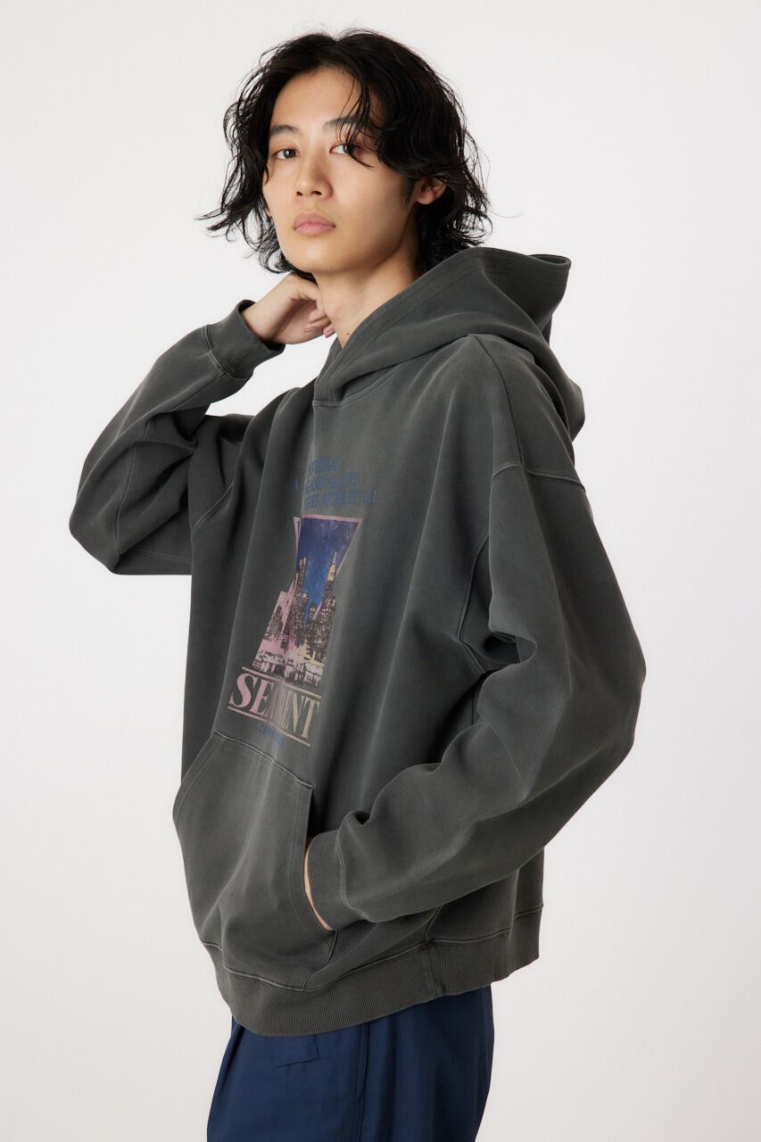 RODEO CROWNS「ピグメントダンボールフーディ」|パーカー|