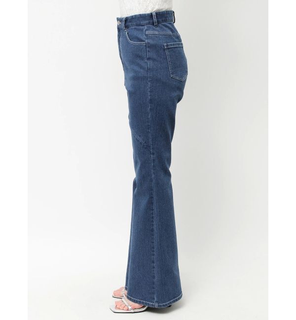 dazzlin「スリットフレアデニムパンツ」|デニム|