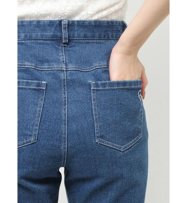 dazzlin「スリットフレアデニムパンツ」|デニム|