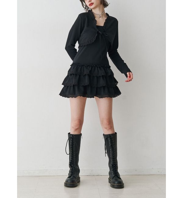jouetie「ボレロセットフリルベアワンピース」|ワンピース|