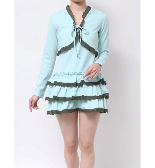 jouetie「ボレロセットフリルベアワンピース」|ワンピース|