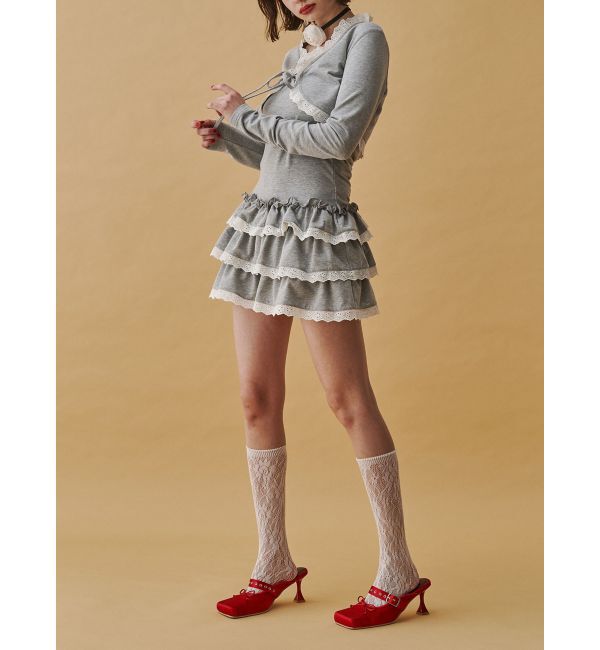 jouetie「ボレロセットフリルベアワンピース」|ワンピース|