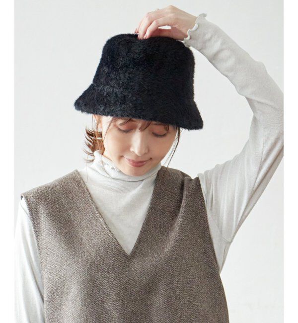 ikka「シャギーハット」|その他|ブラック