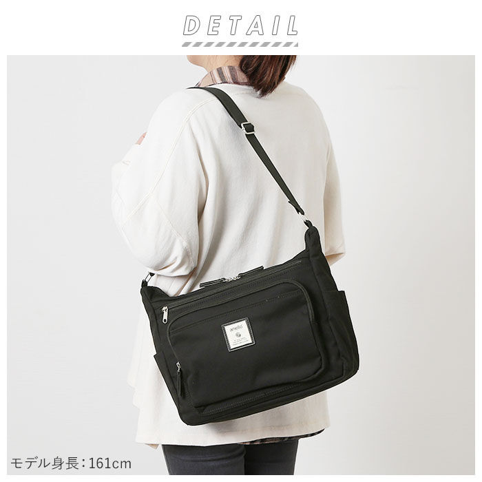 anello「アネロ グランデ ショルダーバッグ 通販 10ポケット ショルダー レディース 斜めがけ 大人」|ショルダー・メッセンジャー|