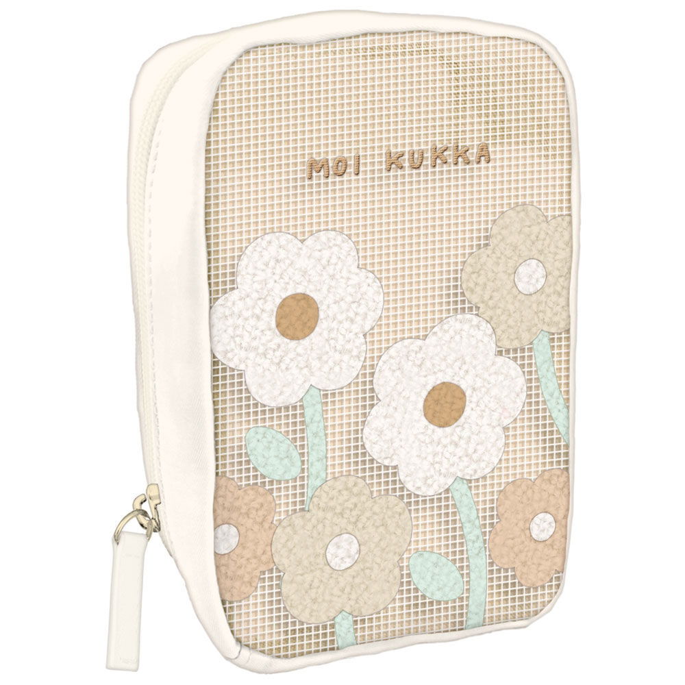 BACKYARD FAMILY「クーリア ポーチ かわいい コンパクト 通販 コンパクトポーチ 小物入れ サニタリーポーチ」|ポーチ|ホワイト1