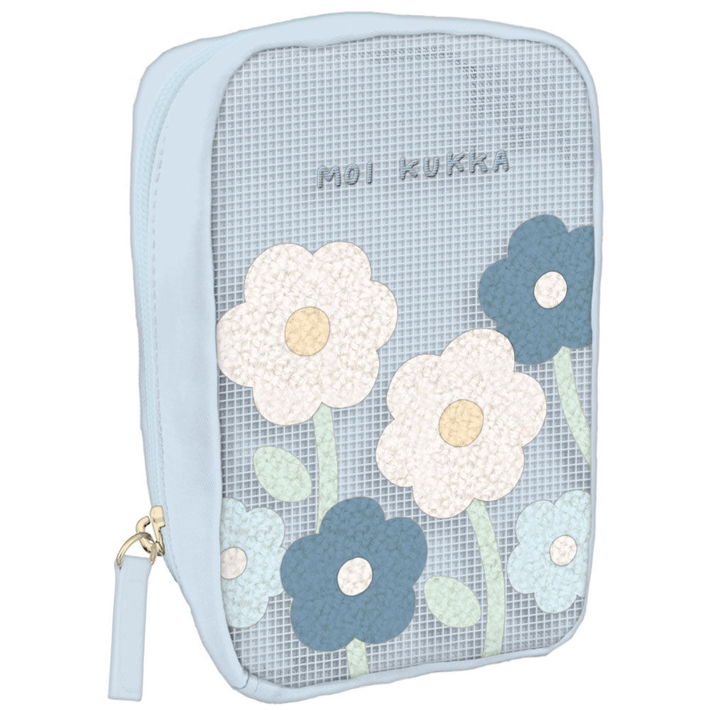 BACKYARD FAMILY「クーリア ポーチ かわいい コンパクト 通販 コンパクトポーチ 小物入れ サニタリーポーチ」|ポーチ|ブルー1