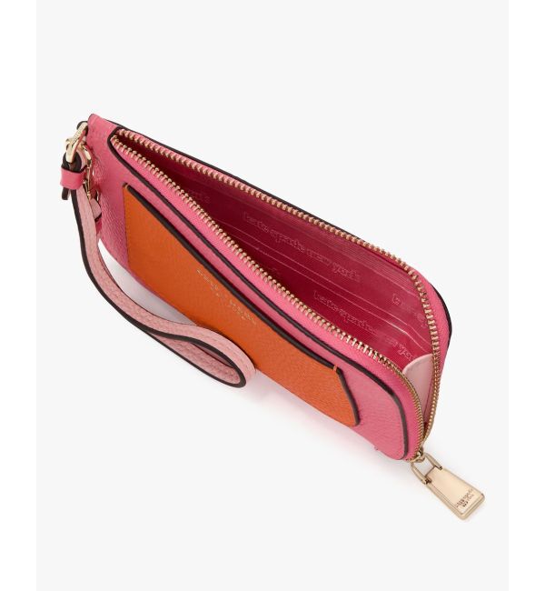 kate spade new york「アヴァ カラーブロックド コイン カード ケース リスレット」|ストラップ|